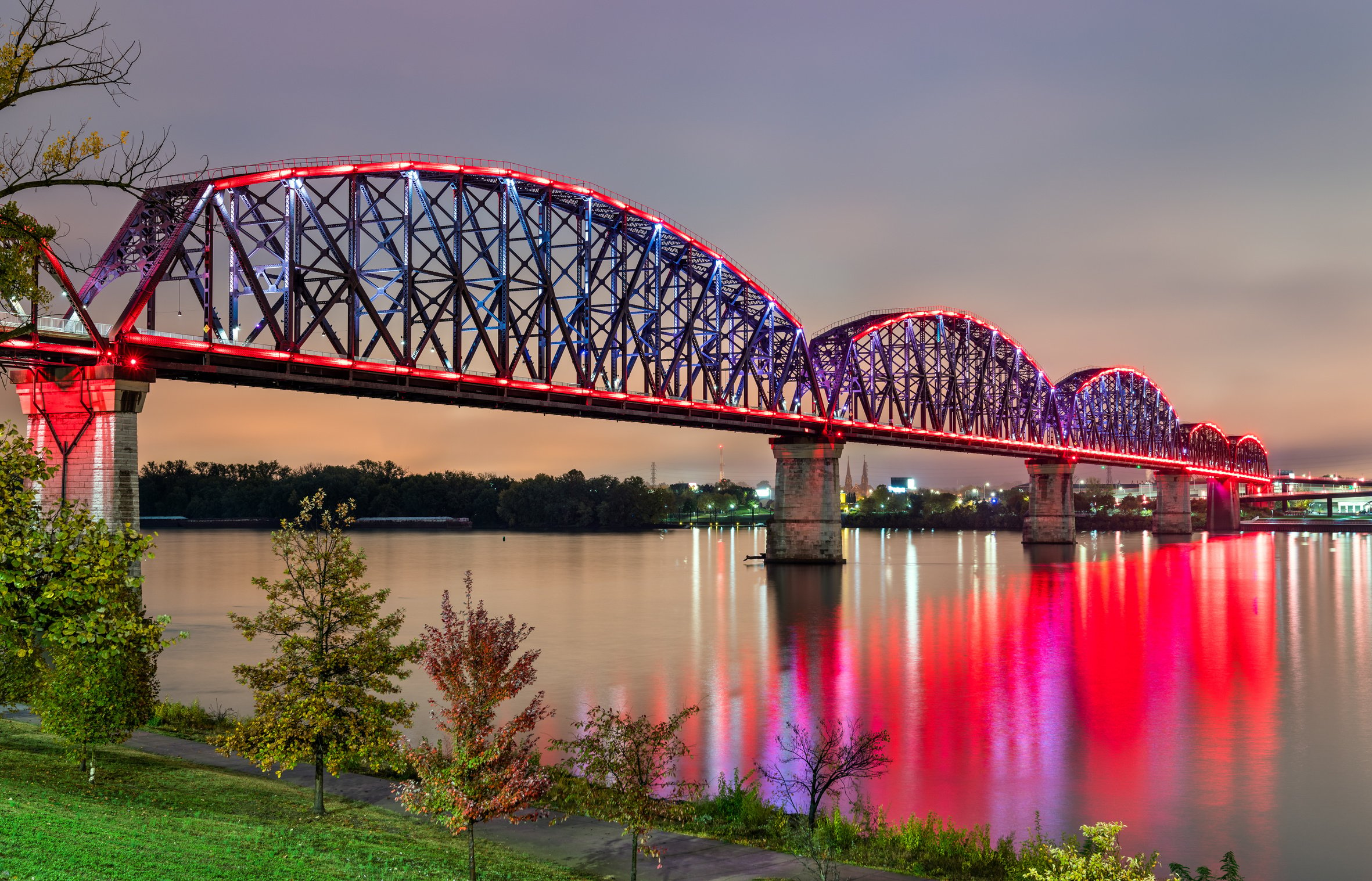 Big Four Bridge across Ohio River 